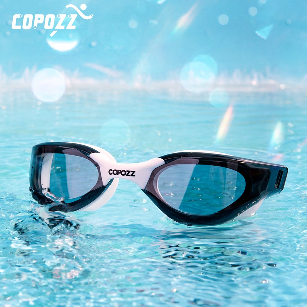 COPOZZ Professional Waterproof Clear Double Anti-fog Swim Glasses - KiwisLove