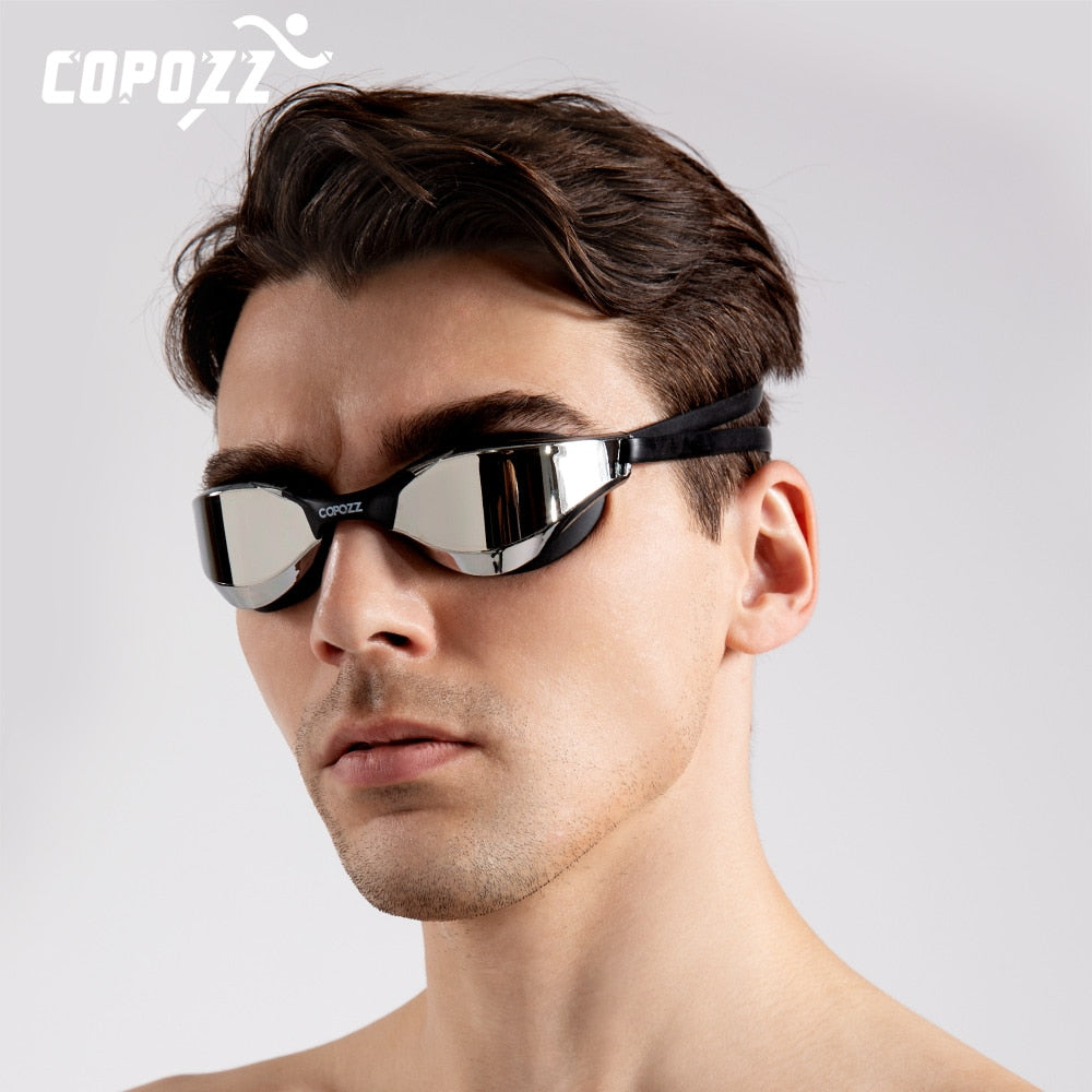 COPOZZ Professional Waterproof Clear Double Anti-fog Swim Glasses - KiwisLove