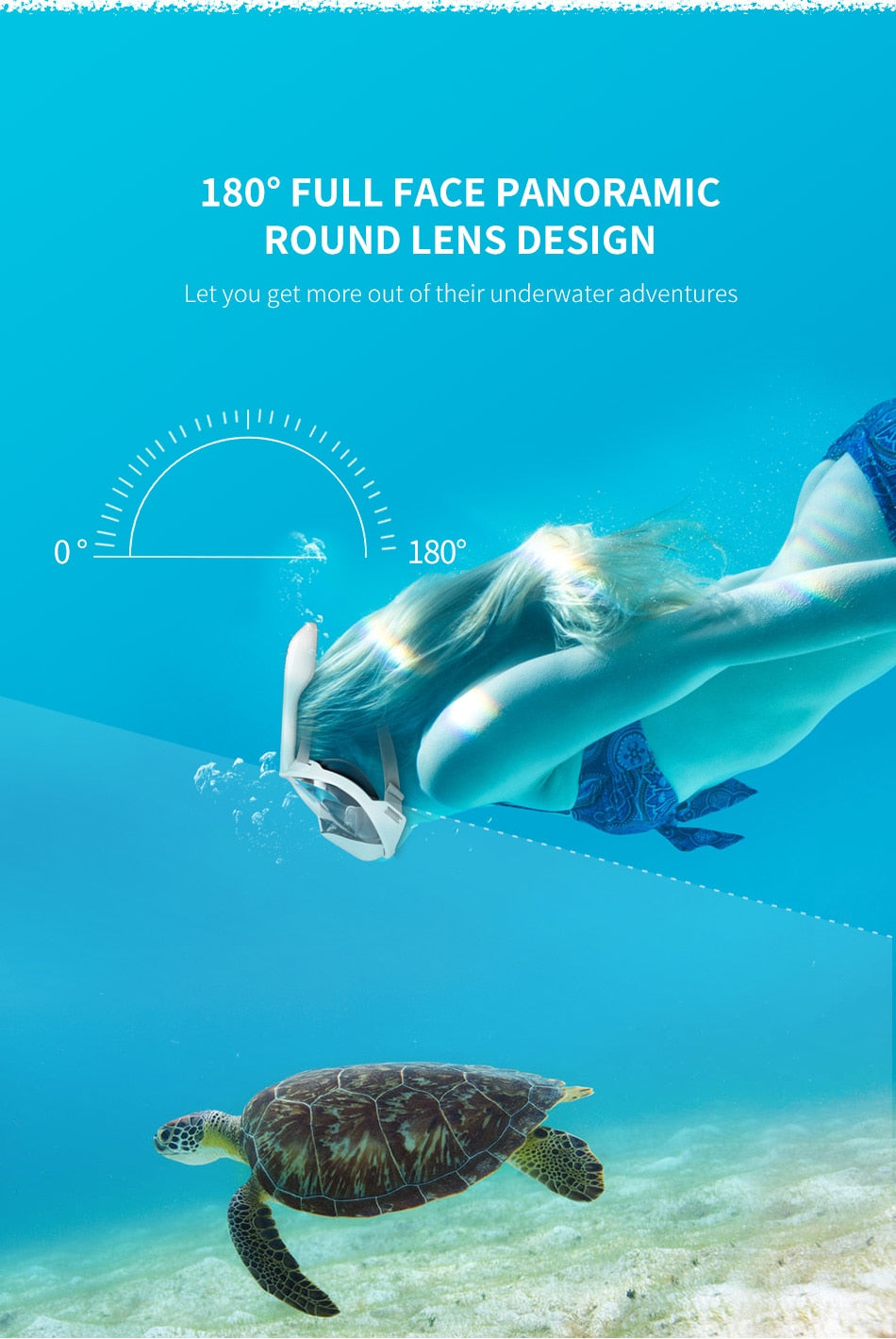 COPOZZ Scuba Underwater Diving Mask Anti Fog Snorkel Mask Breathing - KiwisLove