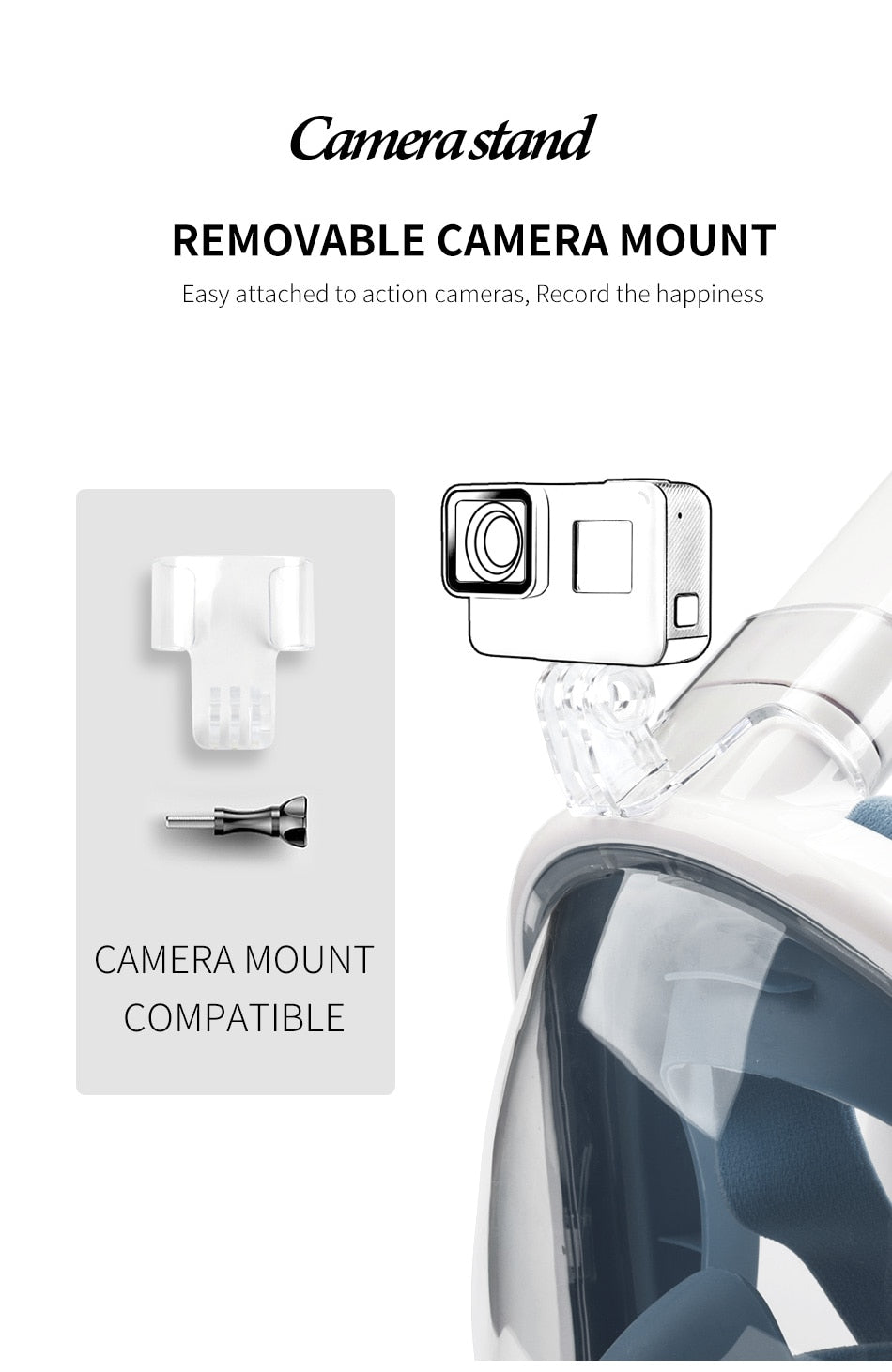 COPOZZ Scuba Underwater Diving Mask Anti Fog Snorkel Mask Breathing - KiwisLove