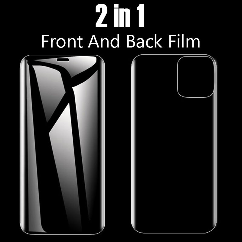 Hydrogel Film Phone Screen Protector For iPhone 11 Pro Max X XR XS Max 6 6s 7 8 Plus 12 Mini SE 2020 Camera Lens Tempered Glass - KiwisLove