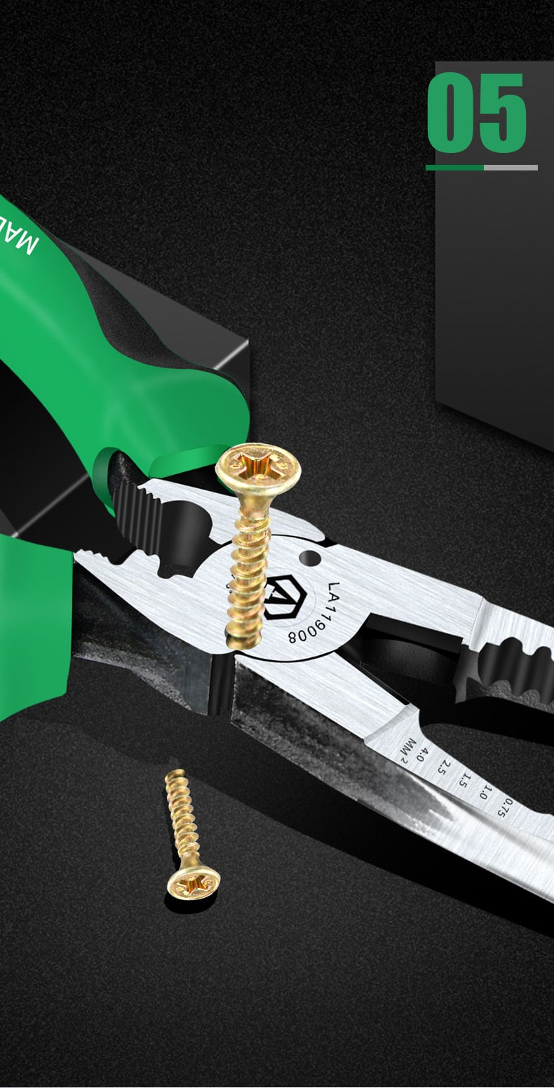 LAOA 8inch Needle Nose Pliers Wire Cutter Wire Stripper Crimping Electirc - KiwisLove