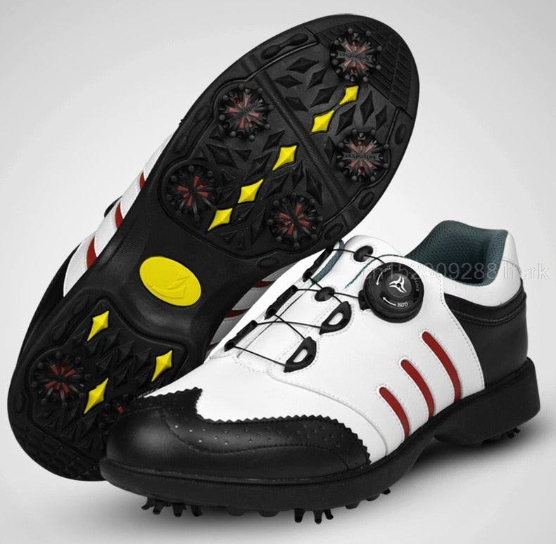 Men Golf Shoes Men Breathable Professional Spikes Non-slip Athletic Sneakers - KiwisLove