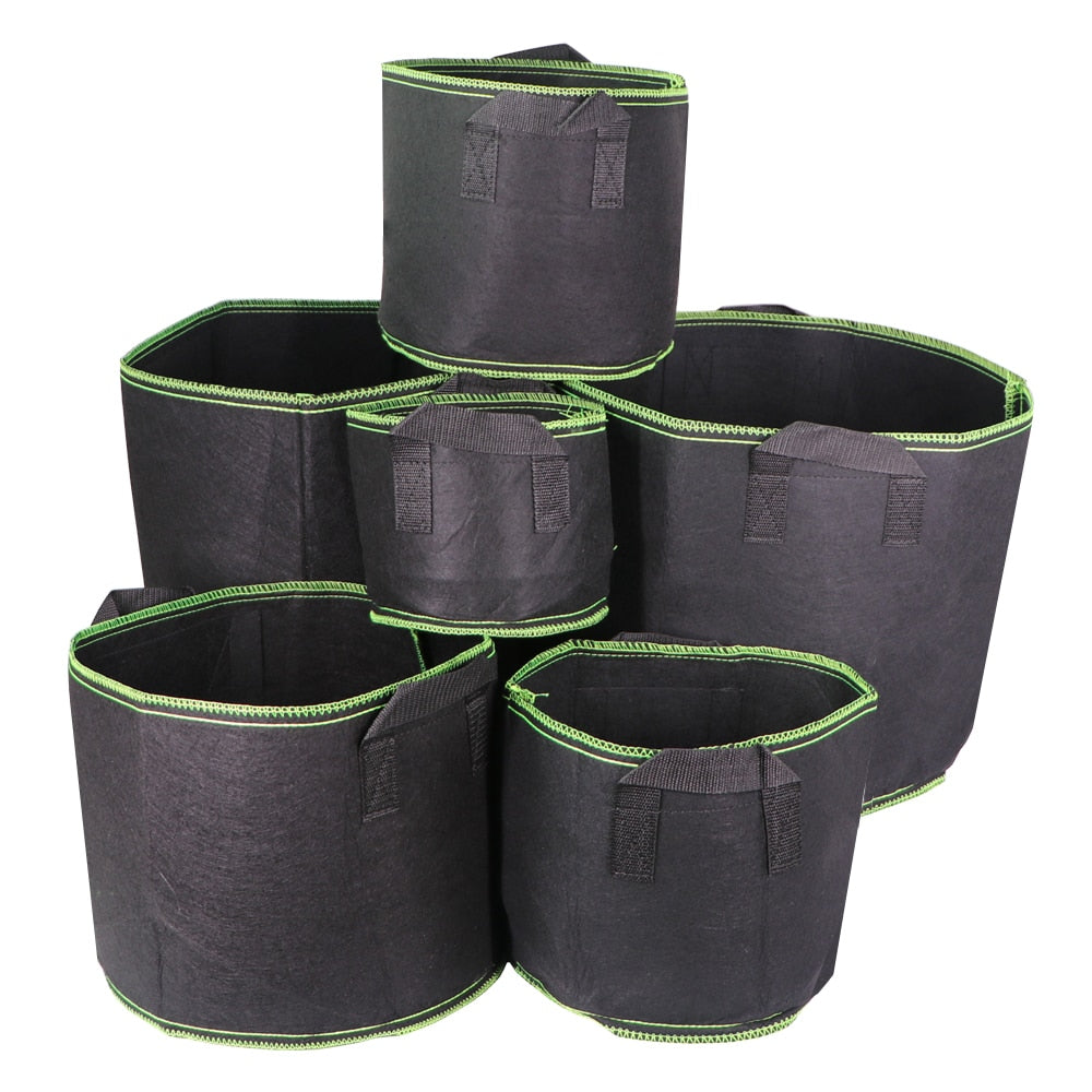 1-200 Gallon Breathable Plant Grow Bag Garden Growing Tree Pots Vegetable Potato Strawberry Planter Nonwoven Fabric Planting Pot - KiwisLove