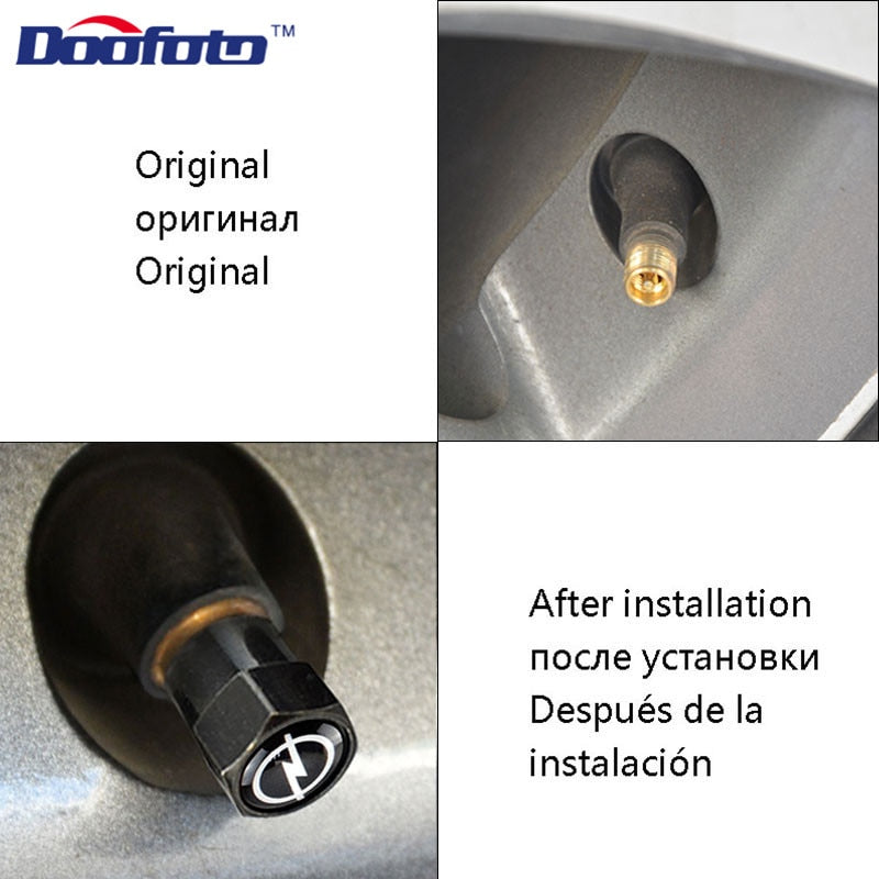 4x Car Valve Caps For Opel Astra j Insignia Astra g Corsa Zafira b Mokka Vivaro Meriva Accessories Tyre Tire Stem Cover - KiwisLove