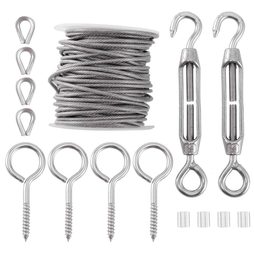 Garden Wire/Cable Railing/Wire Fence Roll Kits, PVC Coated Heavy Duty 304 - KiwisLove