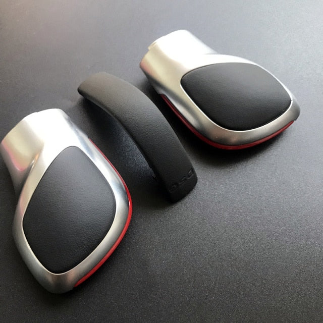 Leather Shift Knob Gear Side Cover DSG Emblem VW Golf 6 7 R GTI Passat B7 B8 CC R20 Jetta MK6 GLI - KiwisLove