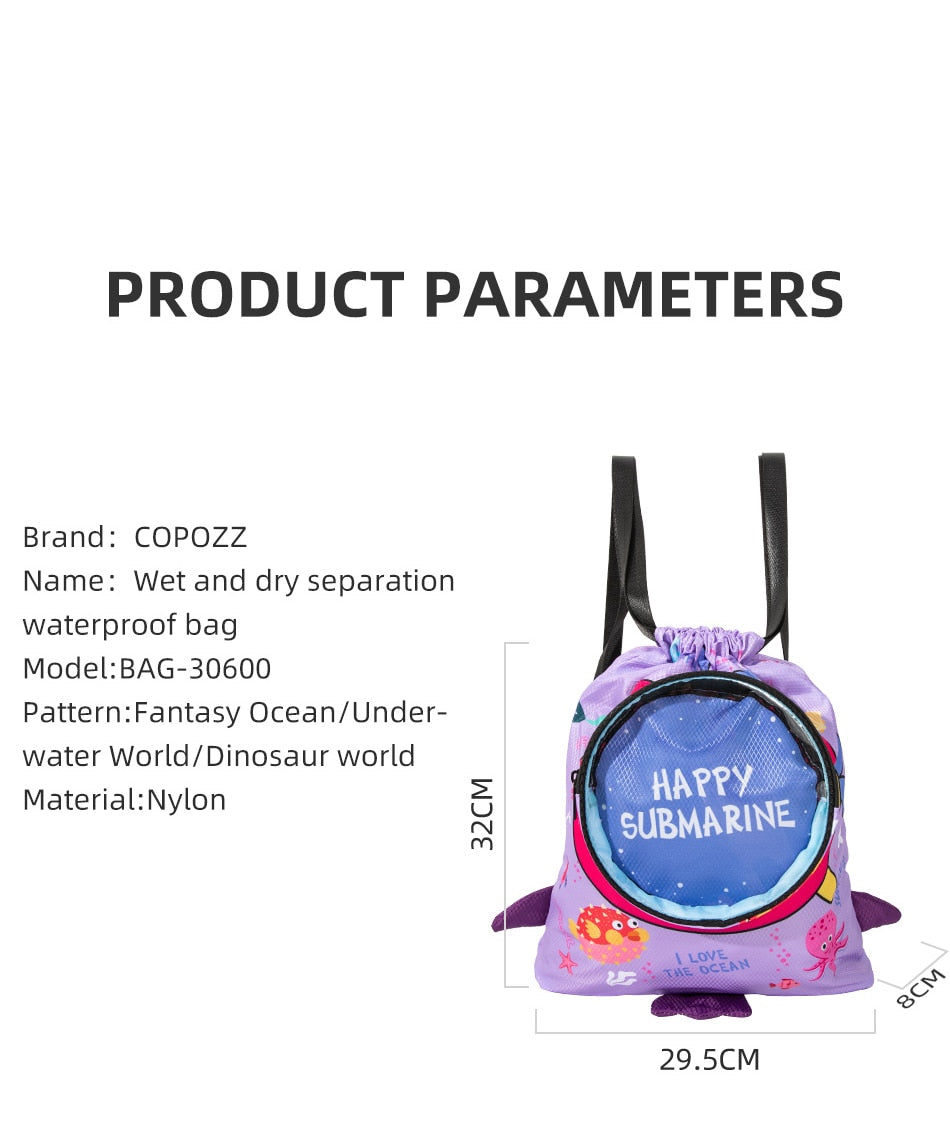 COPOZZ Child Backpack Sports Bags Kids Boys Girls Swimming Backpack - KiwisLove