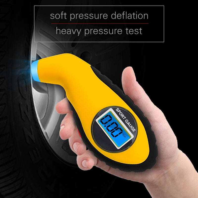 Car Tire Pressure Gauge Meter  Digital LCD  Manometer Barometer Tester - KiwisLove