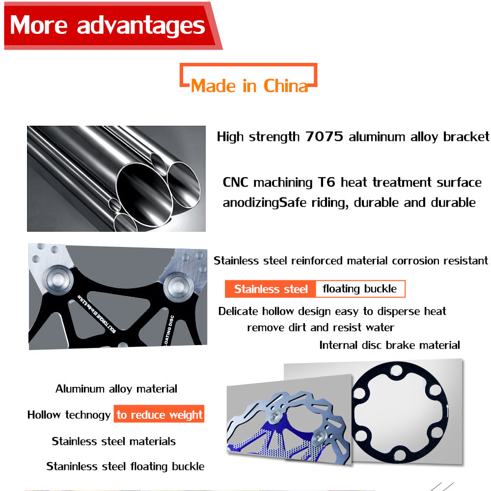 VXM Bicycle Brake  Disc Brake MTB DH Disc Rotors Hydreaulic Brake Pad - KiwisLove