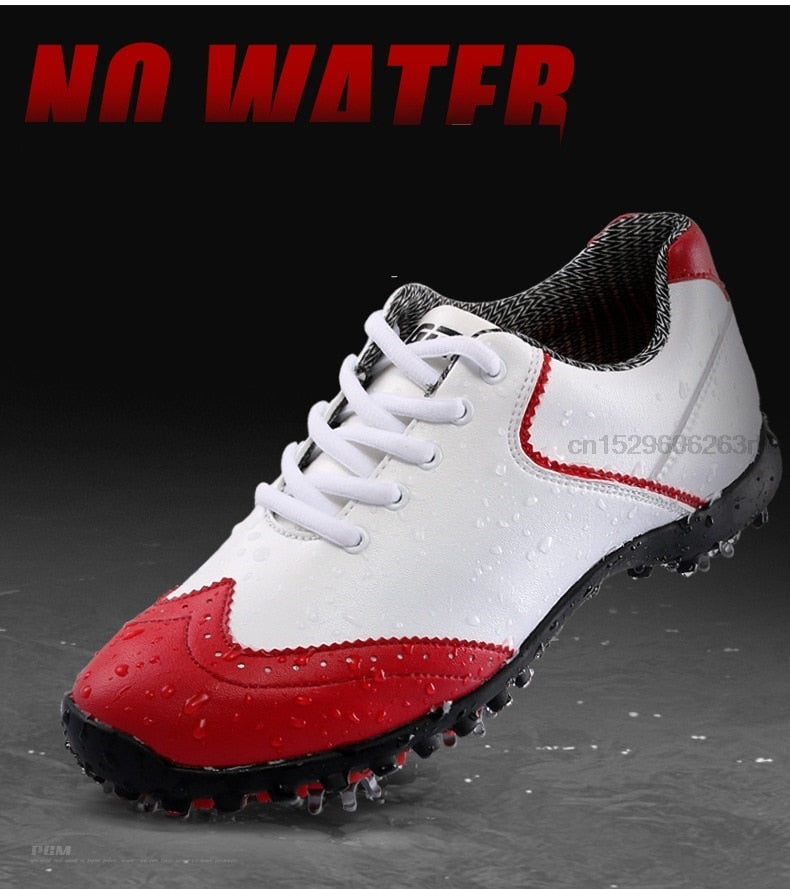 Golf Shoes Womens White Fashion Sports Shoes Waterproof Non-slip Training Shoes Ladies Active Nail Soles Breathable Sneakers - KiwisLove