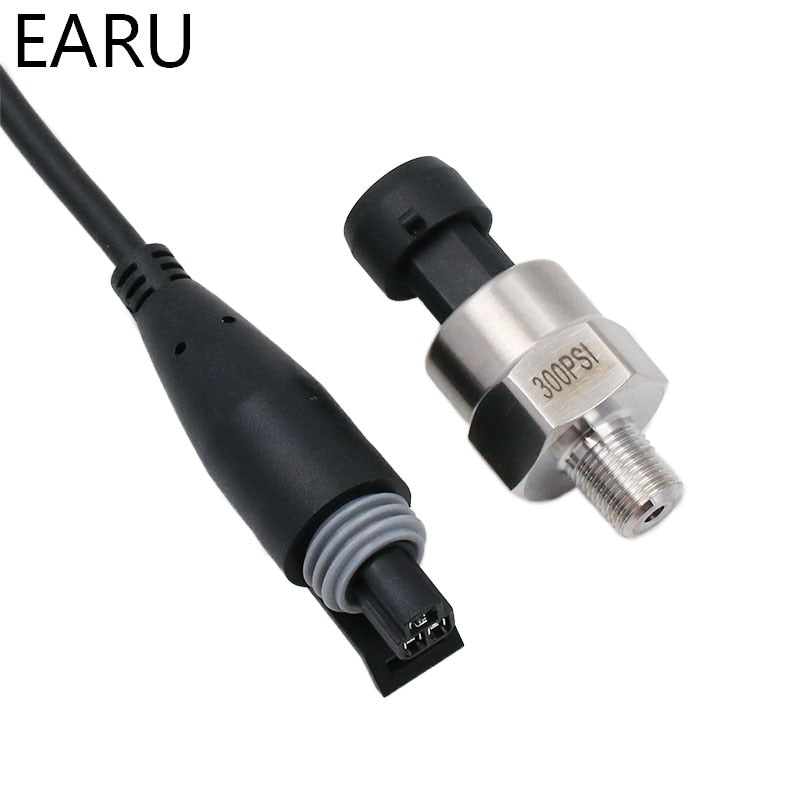 DC 5V 1/8NPT Pressure Transducer Transmitter Sensor Stainless Steel - KiwisLove