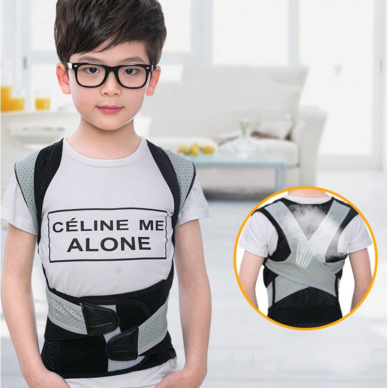 Back Shoulder Support Belt Posture Corrector for Adult Children Back Straightener Braces Lumbar Support Straight Shoulder Tights - KiwisLove