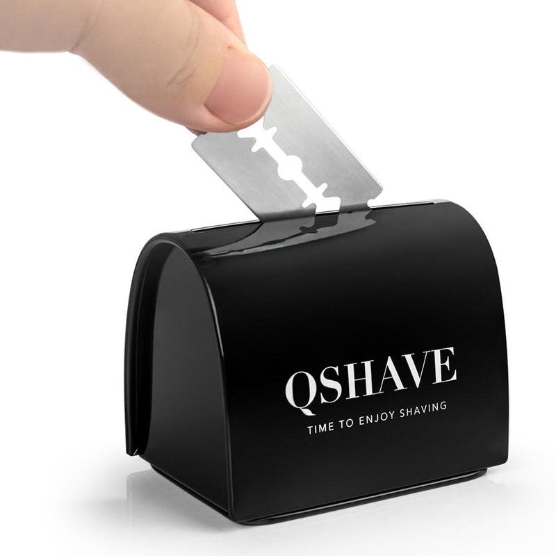 QSHAVE Blade Disposal Case Safe Storage Bank for Used Safety Razor Blades Household Safe Guard - KiwisLove