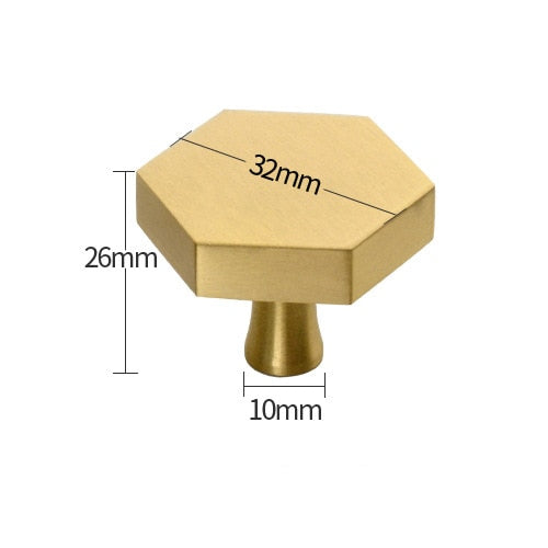 Brass Furniture Handles Copper Cabinet Knobs - KiwisLove