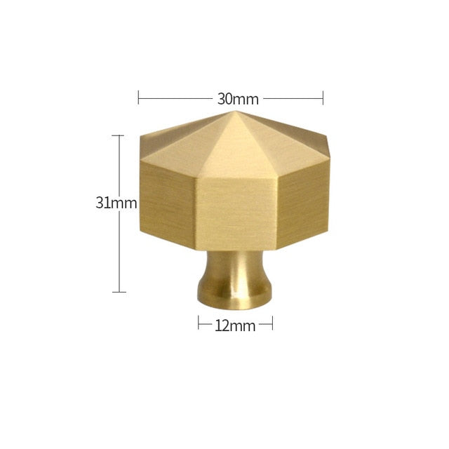 Brass Furniture Handles Copper Cabinet Knobs - KiwisLove