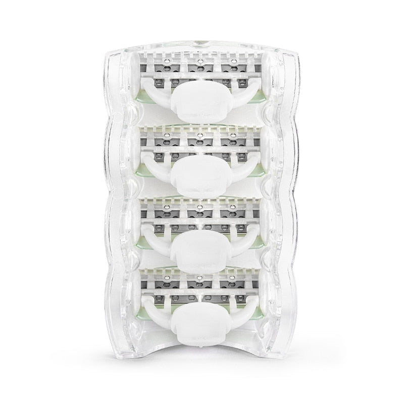 QShave Women Bikini Leg Hair Removal Razor + 6 Pcs X5 Blade - KiwisLove