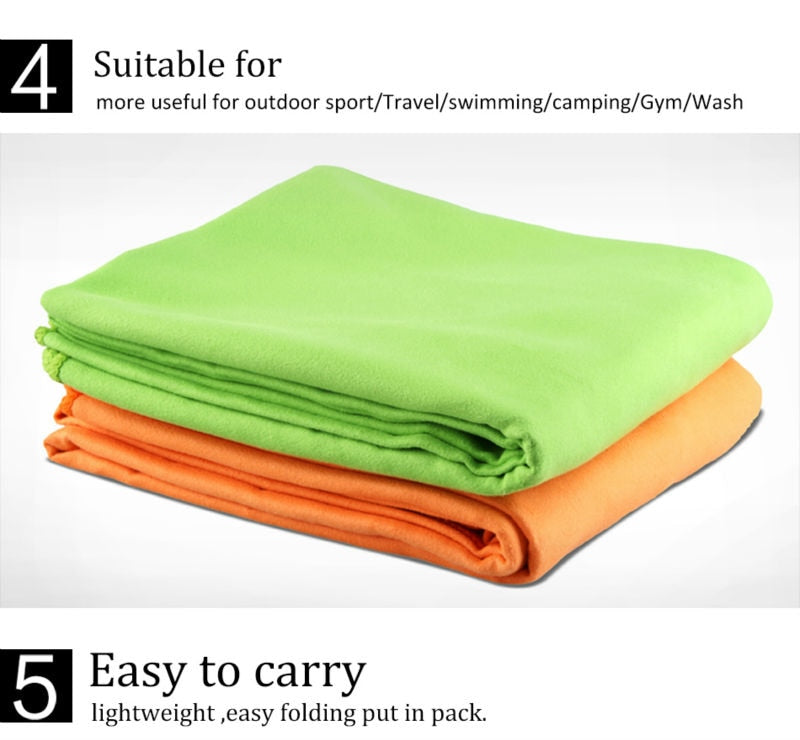 Quick dry swimming towels microfiber outdoor camping cycling  bathing portable - KiwisLove