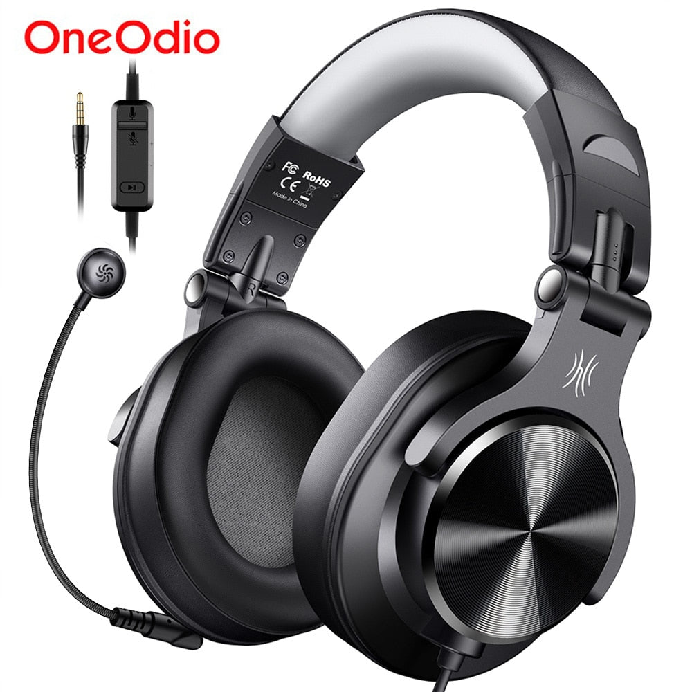 Oneodio A71D Gaming Headset With Detachable Microphone For PC Gamer - KiwisLove