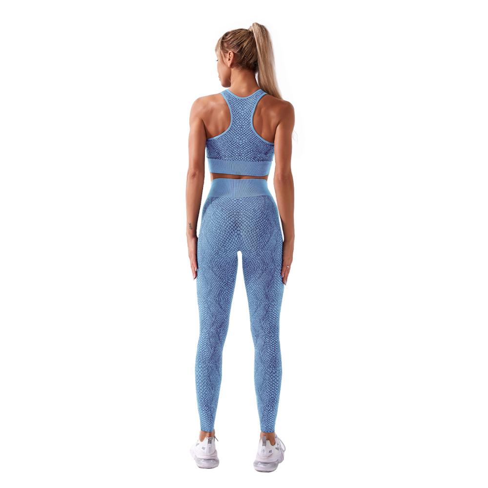 Women Yoga Set Gym Wear Suit Sports Bra Pants Seamless Legging Fitness Outfits Running - KiwisLove
