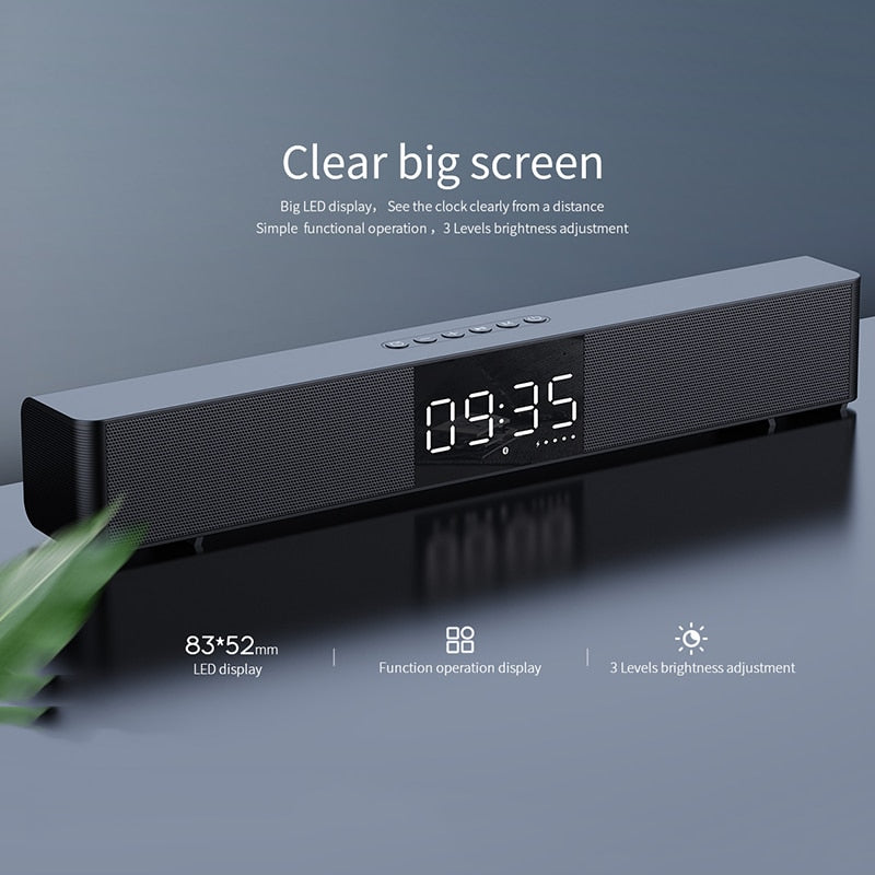 mifa Soundbar K3 Bluetooth Speaker 2 Stereo Sound Big Digital Display - KiwisLove