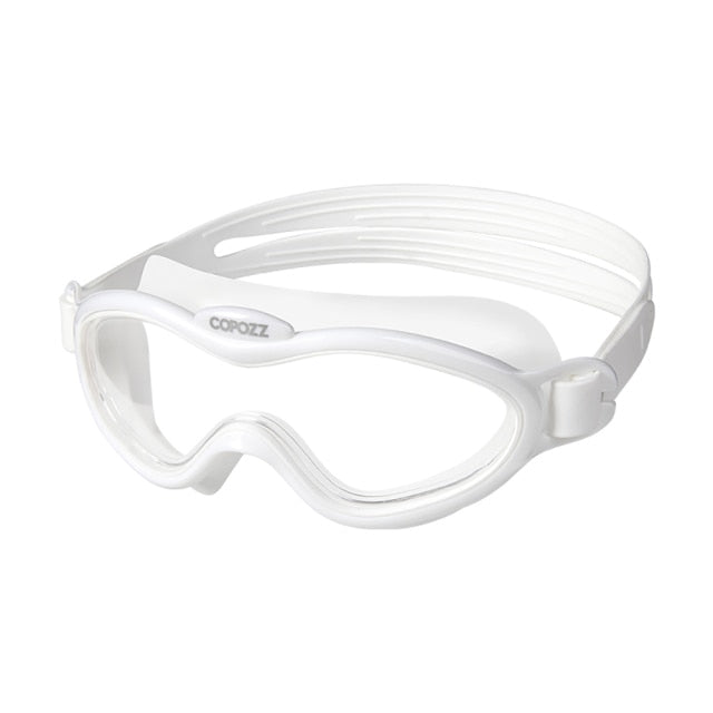 COPOZZ Kids Boy Girl Swim Goggles Anti Fog Big Frame Eyewear Waterproof - KiwisLove