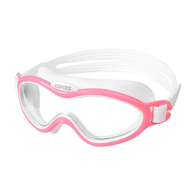 COPOZZ Kids Boy Girl Swim Goggles Anti Fog Big Frame Eyewear Waterproof - KiwisLove