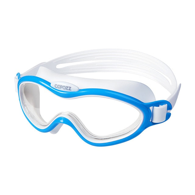 COPOZZ Kids Boy Girl Swim Goggles Anti Fog Big Frame Eyewear Waterproof - KiwisLove