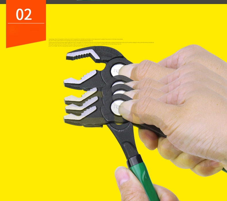 LAOA 10 inch Water Pump Pliers Pipe Wrench Plumbing Pliers Speed Grip - KiwisLove