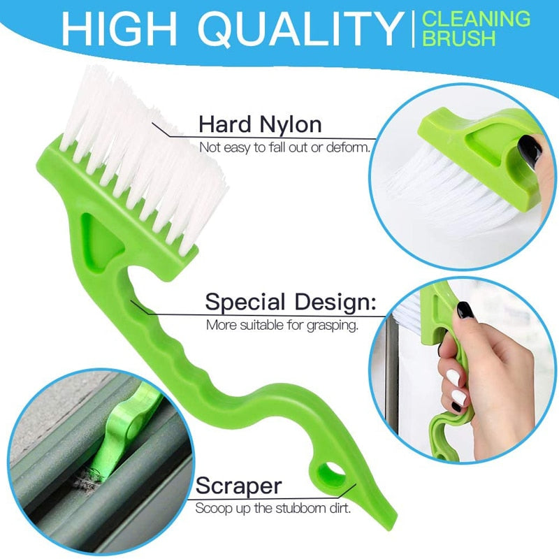 Hand-held Groove Gap Cleaning Brush Window Track - KiwisLove