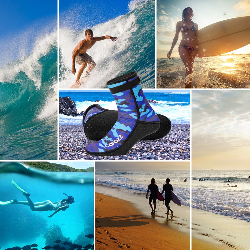 Copozz Neoprene Diving Socks Boots Water Shoes Anti Slip Beach Warm - KiwisLove