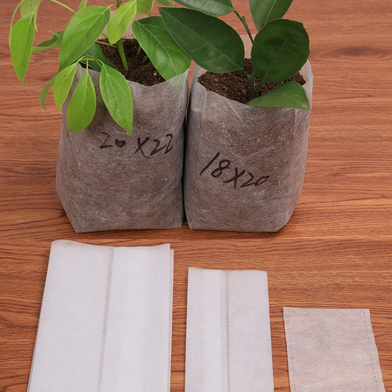 Biodegradable Nonwoven Fabric Nursery Plant Grow Bags Seedling Growing - KiwisLove