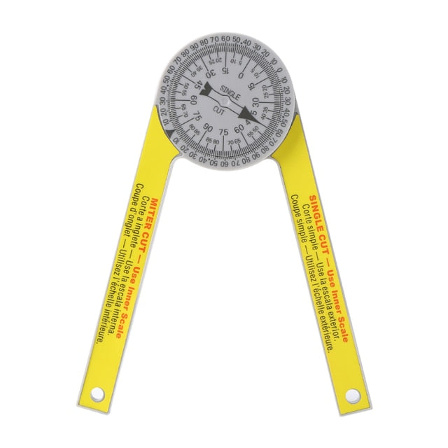Miter Saw Protractor Ruler Inclinometer  Angle Level Meter Miter Cut Single Cut Scale - KiwisLove
