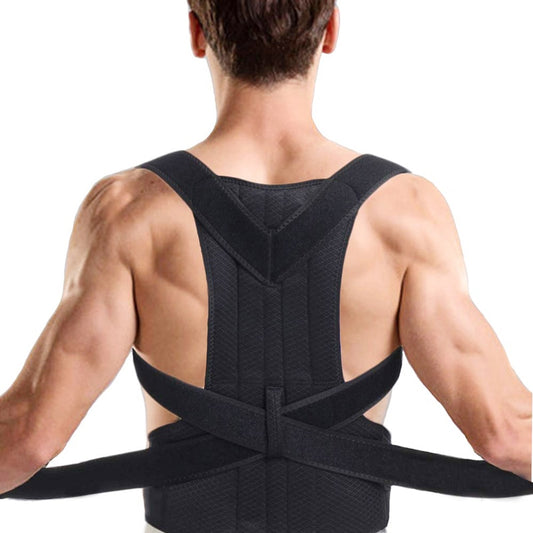 Adjustable Posture Corrector Fitness Back Support Shoulder Lumbar Brace Support Adjustable Belt Comfortable Corrector For Men - KiwisLove