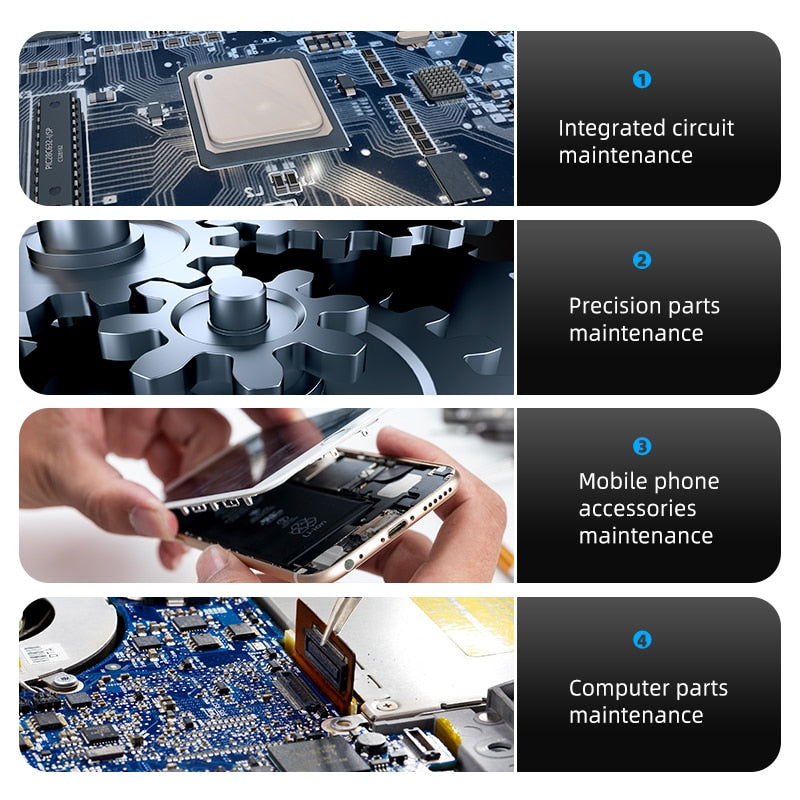 Tweezers Anti-static Precision Stainless Forceps Phone Repair IC Chips - KiwisLove