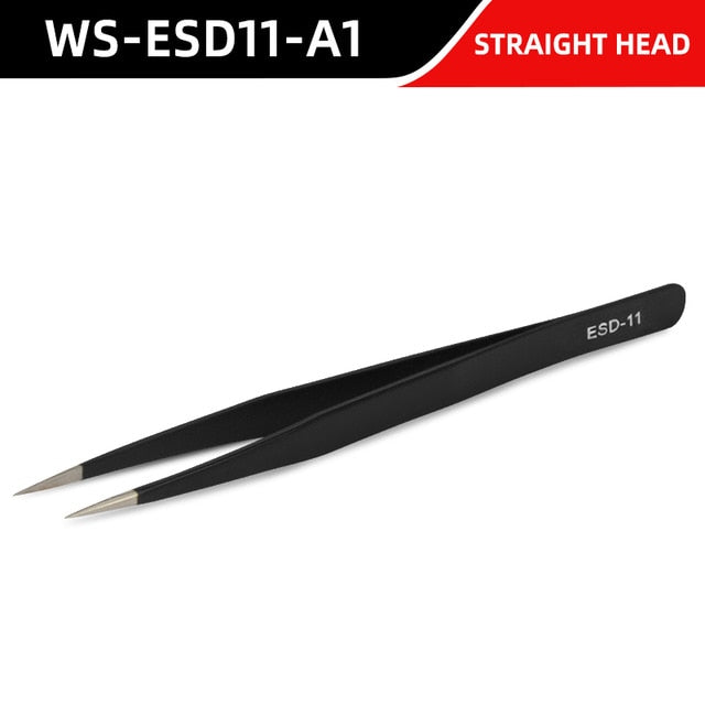 Tweezers Anti-static Precision Stainless Forceps Phone Repair IC Chips - KiwisLove