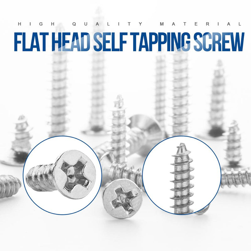 450pcs Countersunk flat head tapping screws with cross recessed Philips - KiwisLove