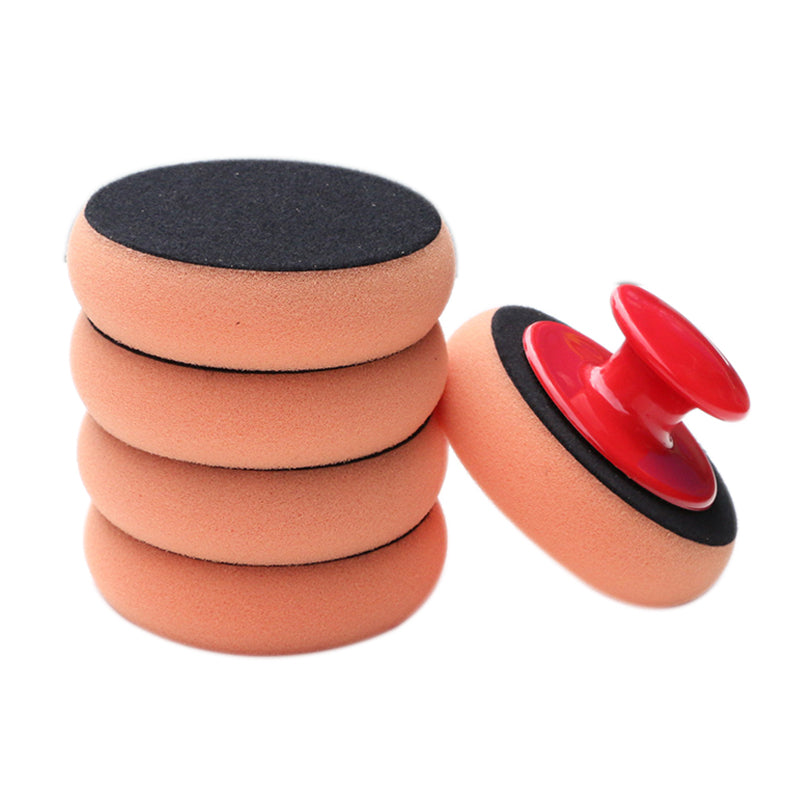 6Pcs/Set Car Wash Wax Polish Pad Polishing Pad Sponge Car Cleaning Cloth Microfiber Applicator Pads For Pulidora De Coche - KiwisLove