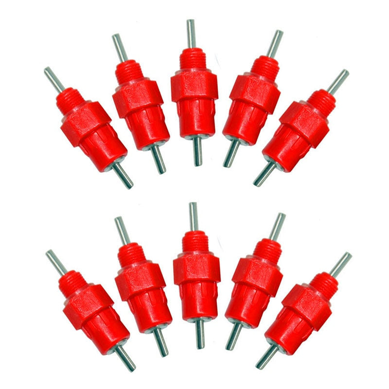 50 pcs Water Cups Nipple Chicken Drinkers  360 Angle Poultry Supplies - KiwisLove