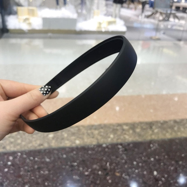 Plastic Fashion Frosted Wide Headband Hair Band Headwear - KiwisLove
