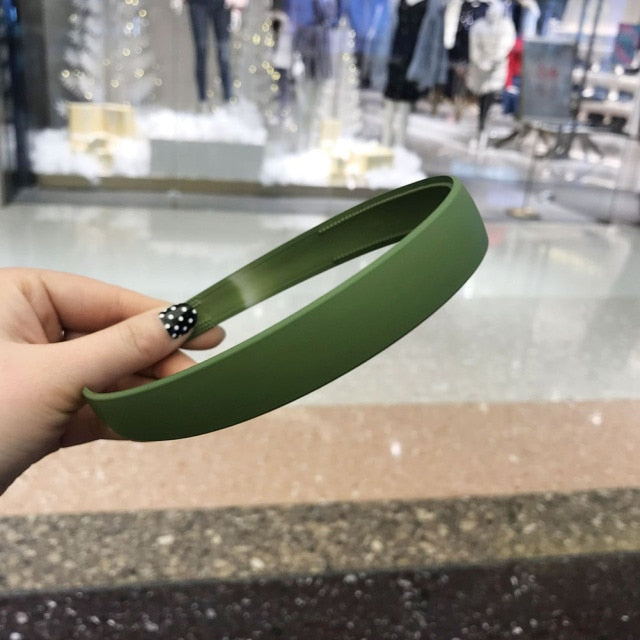 Plastic Fashion Frosted Wide Headband Hair Band Headwear - KiwisLove