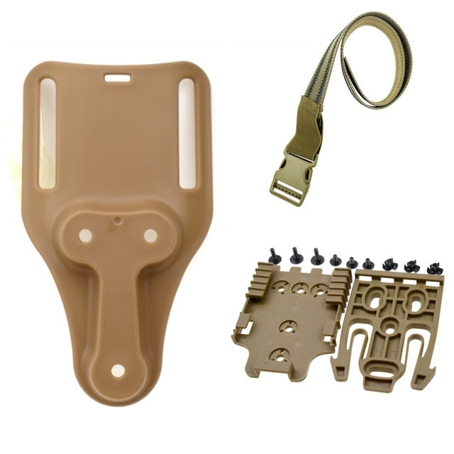 Safa Tactical Thigh Strap Quick Locking System Gun Accessories Tactical Drop Leg Elastic Band Strap with QLS 19 22 - KiwisLove