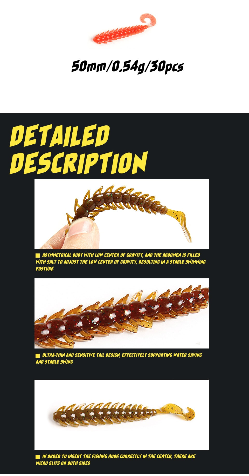 Soft Bait Rock  Carp Fishing Lure Soft Bait Trout Zander Pike Swimbait Jig lure - KiwisLove