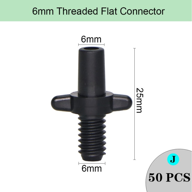 Garden Irrigation Hose Sprinkler Connector Double Barb Tee Elbow Eng Plug Water Pipe Joint 8/11 4/7mm Hose Lock Watering Fitting - KiwisLove