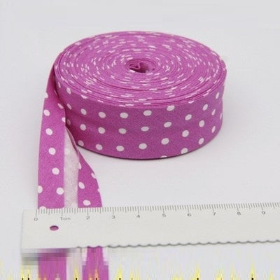 Bias Tapes (1") 25mm wide Single Fold Cotton Bias Binding Tapes STARS Series DIY Craft Apparel Sewing Fabric 5meters/lot - KiwisLove