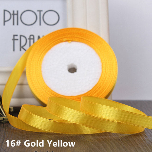 25Yards/Roll 25mm Grosgrain Satin Ribbons for Wedding Christmas Party Decoration - KiwisLove