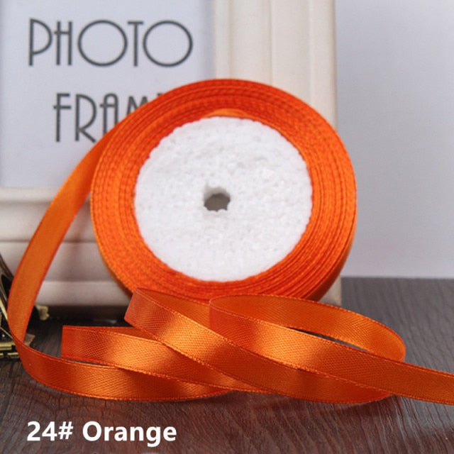 25Yards/Roll 10mm Grosgrain Satin Ribbons for Wedding Christmas Party - KiwisLove