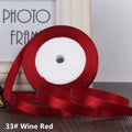 25Yards/Roll 20mm Grosgrain Satin Ribbons for Wedding Christmas Party Decoration - KiwisLove