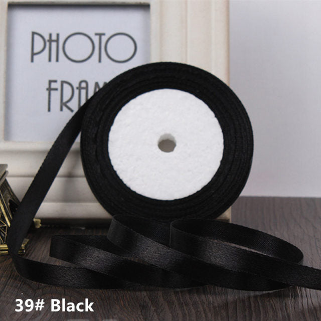 25Yards/Roll 20mm Grosgrain Satin Ribbons for Wedding Christmas Party Decoration - KiwisLove