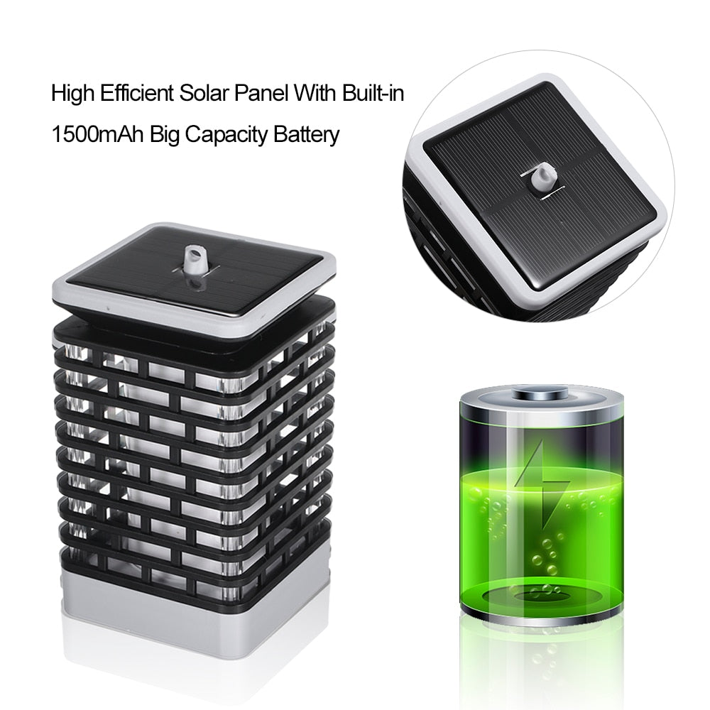 LED Solar Flames Light Dancing Flames Lighting Torches Hanging Lantern Solar Lamp IP65 Outdoor - KiwisLove